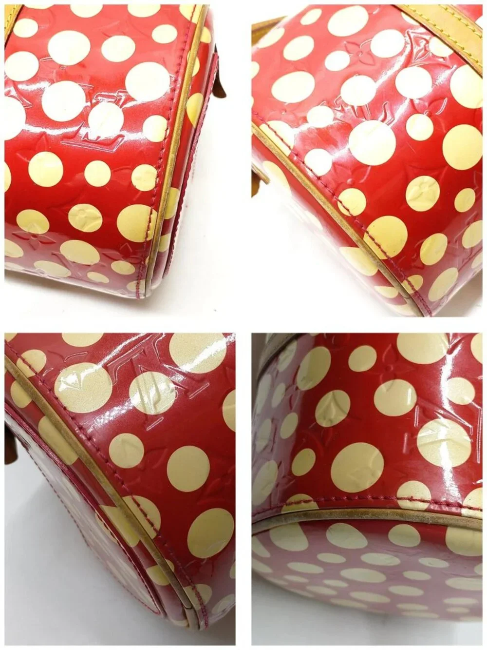 Authentic Louis Vuitton x Yayoi Kusama Papillon Monogram Dots Red Shoulder Bag